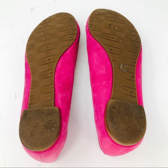Kate Spade Pink Embellished Ballet Flats Shoes - Picture 6 of 6